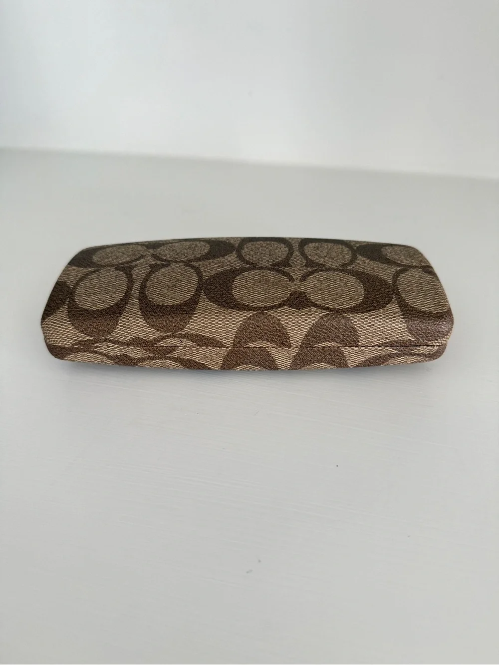 Coach Brown Signature Canvas Eyeglass Case